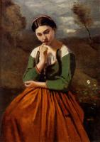 Corot, Jean-Baptiste-Camille - La Meditation